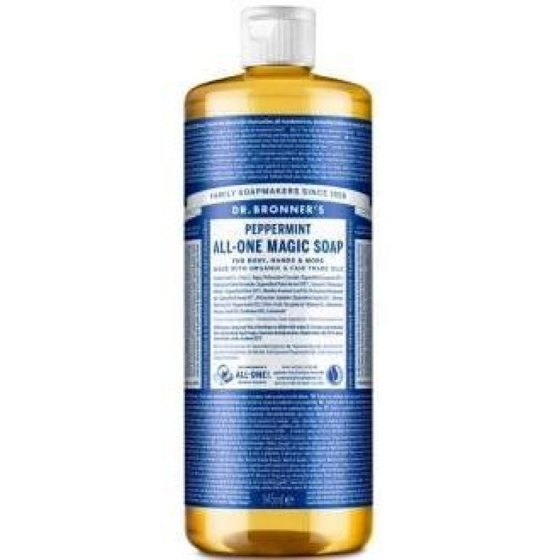 Dr. Bronner's Jabón Líquido Menta 945ml - Dr. Bronners
