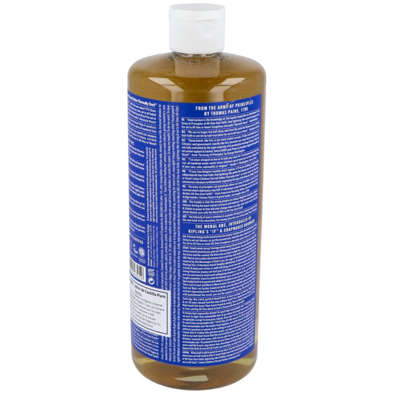 Dr. Bronner's Jabón Líquido Menta 945ml - Dr. Bronners