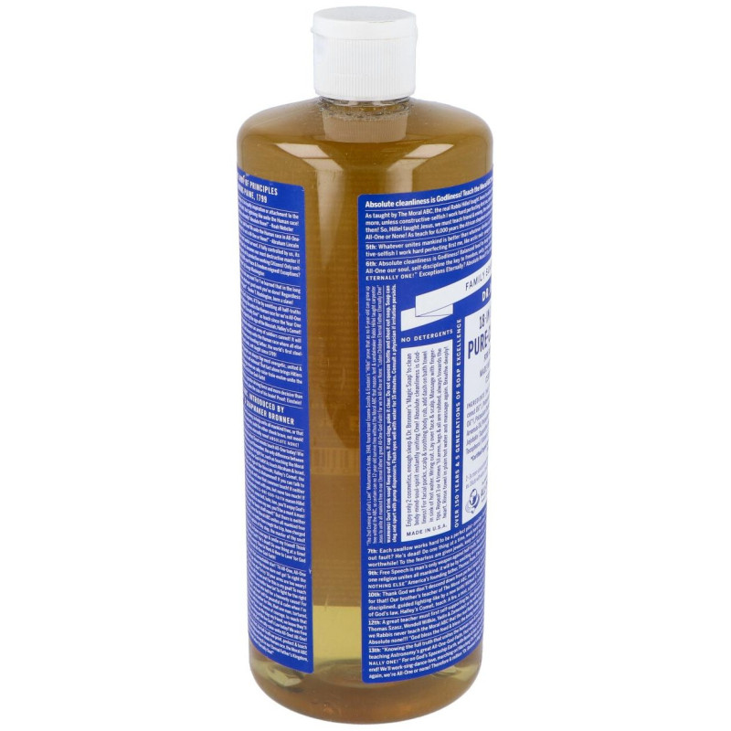 Dr. Bronner's Jabón Líquido Menta 945ml - Dr. Bronners