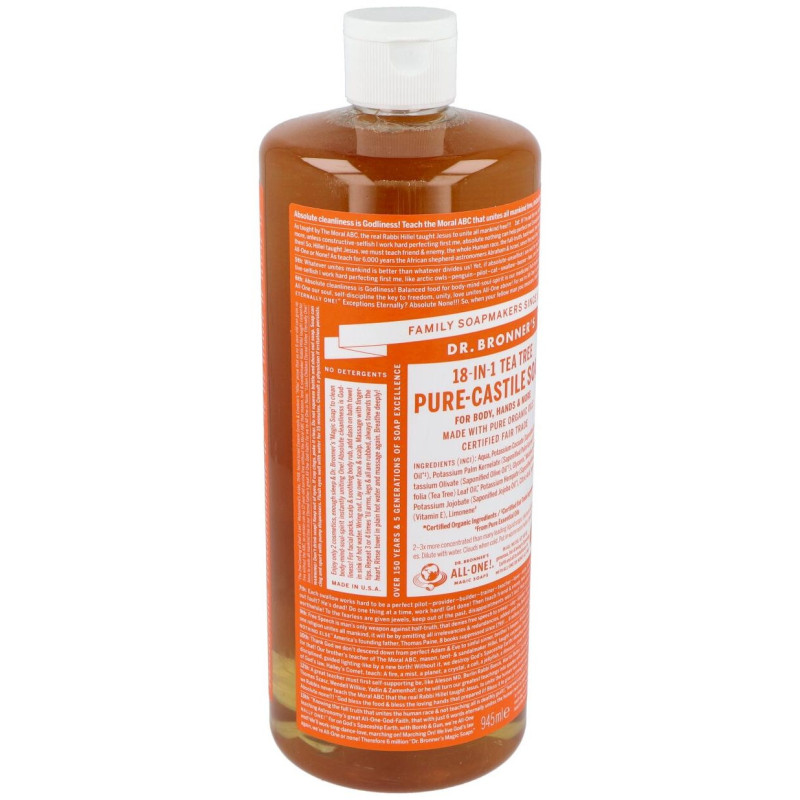 Dr. Bronner'S Jabón Líquido Árbol Té 945Ml