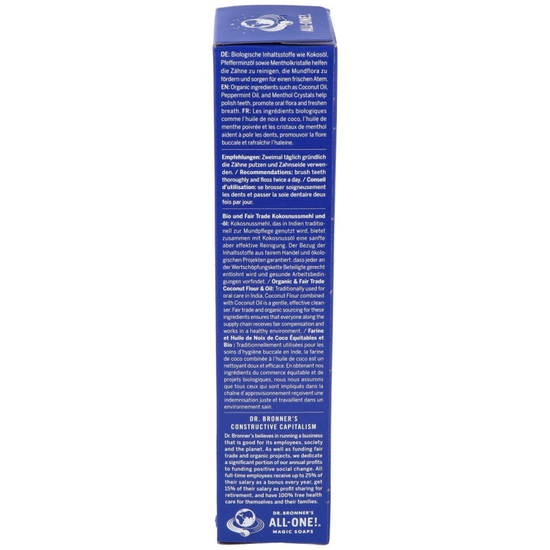 Dentifrico Toothpaste Peppermint Menta 140Gr.