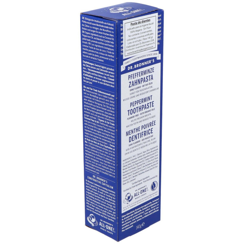 Dentifrico Toothpaste Peppermint Menta 140Gr.