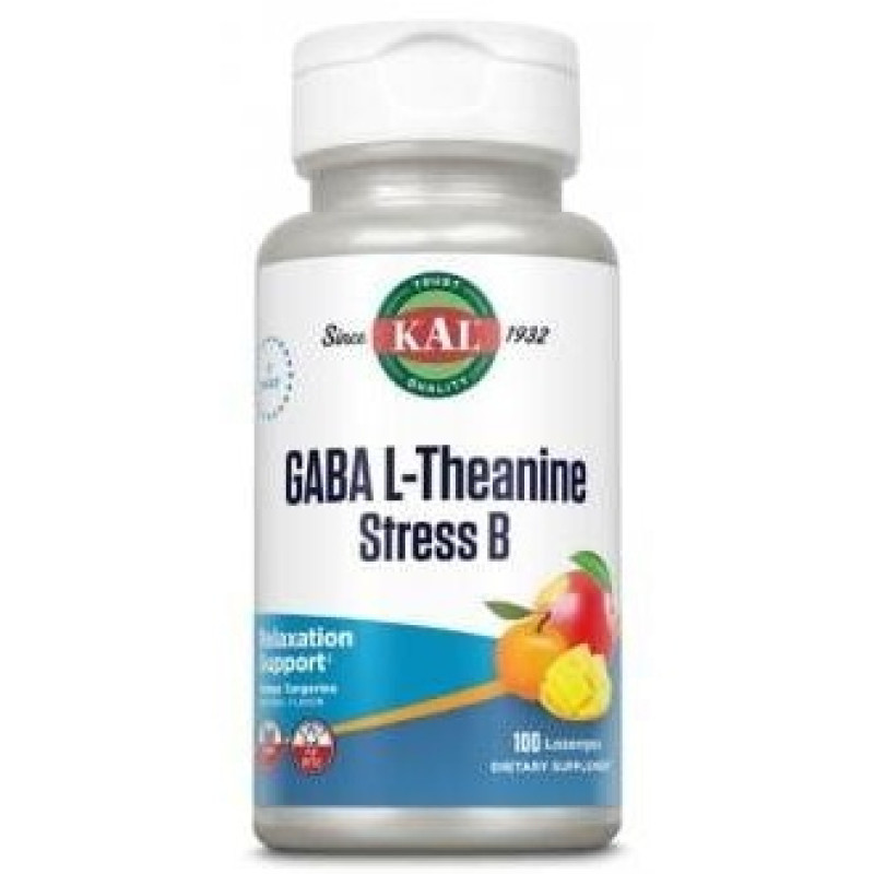 Kal New Gaba Ltheanine Stress B 100comp - Solaray