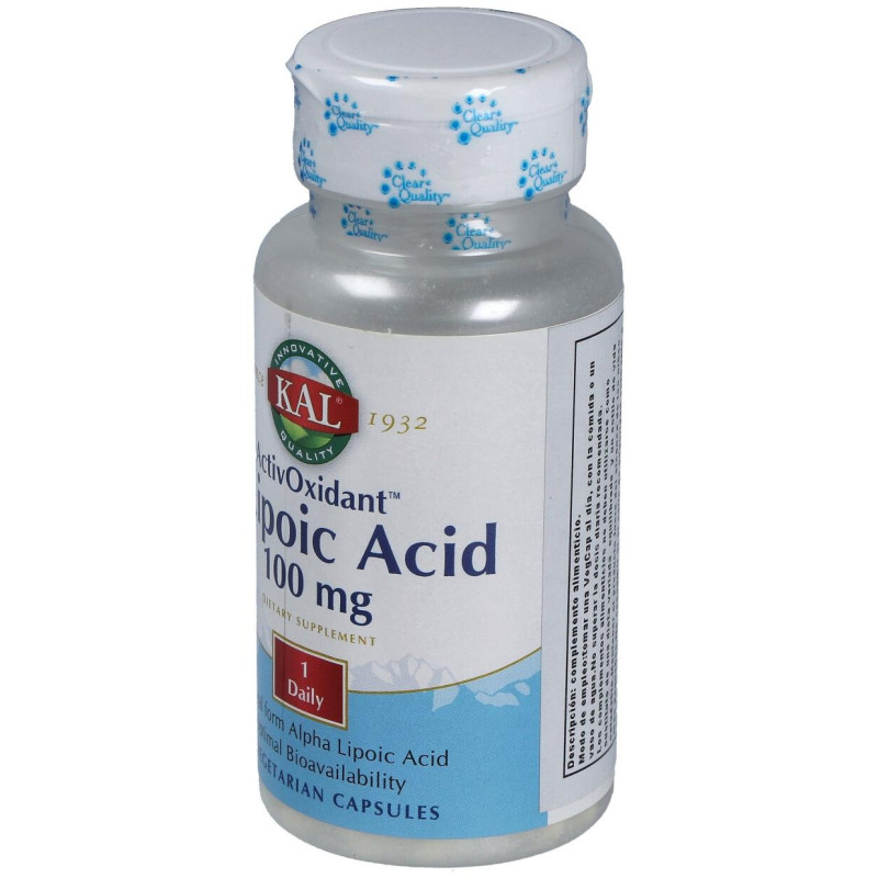 Kal R Lipoic Acid Activoxidant 100mg 60caps - Solaray
