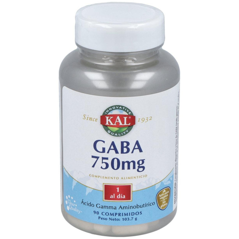 Gaba 750 mg - 90 Comprimidos - Solaray