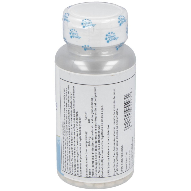 Metil Folate 800mcg. 90comp - Solaray