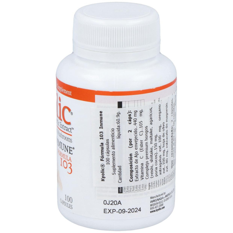 Kyolic Formula 103 Inmune 100cap - Universo Natural