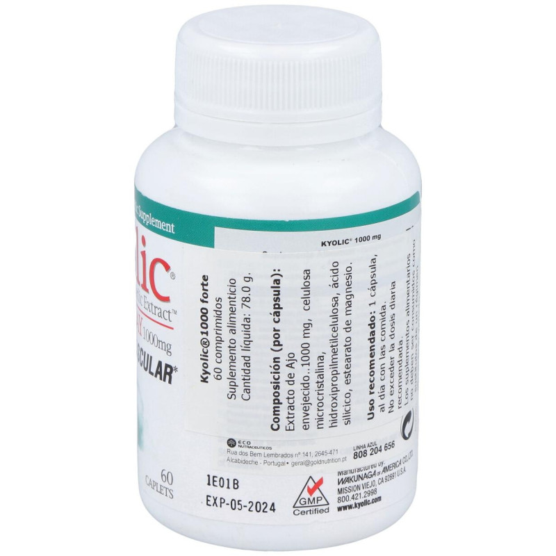 Kyolic Forte 1000Mg. 60Comp.