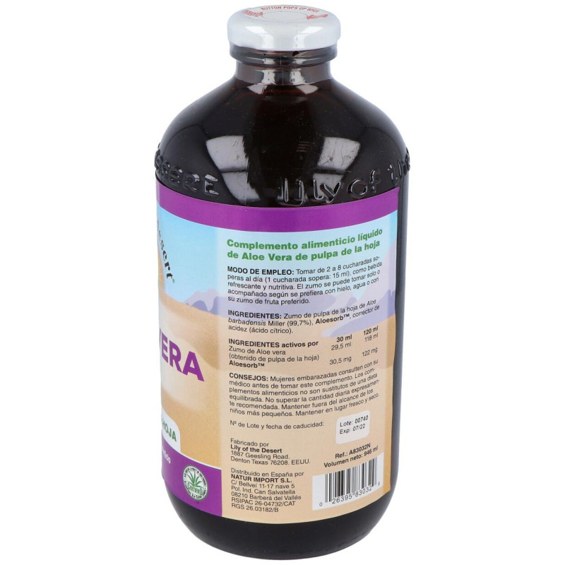 Aloe Vera Pulpa Hoja 99_7% 946ml - Lily Of The Desert