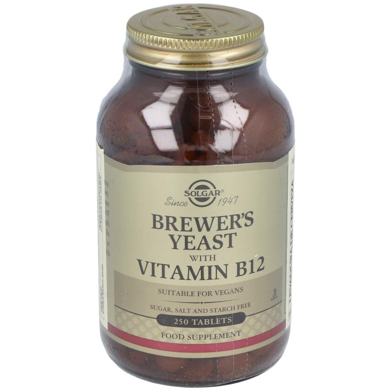 Levadura de Cerveza con Vitamina B12 250comp - Solgar