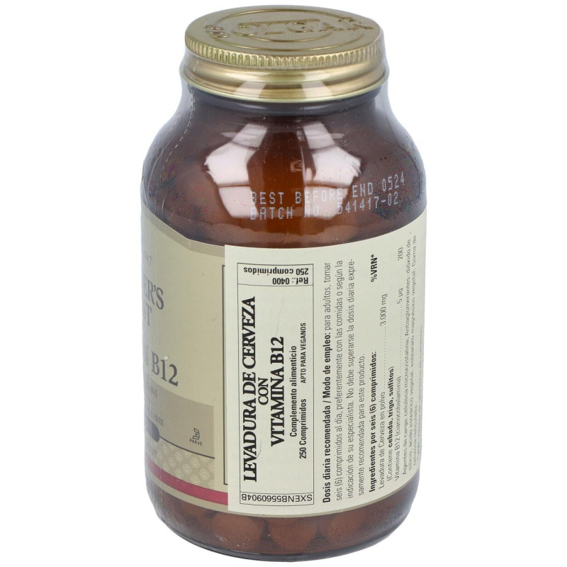 Levadura de Cerveza con Vitamina B12 250comp - Solgar