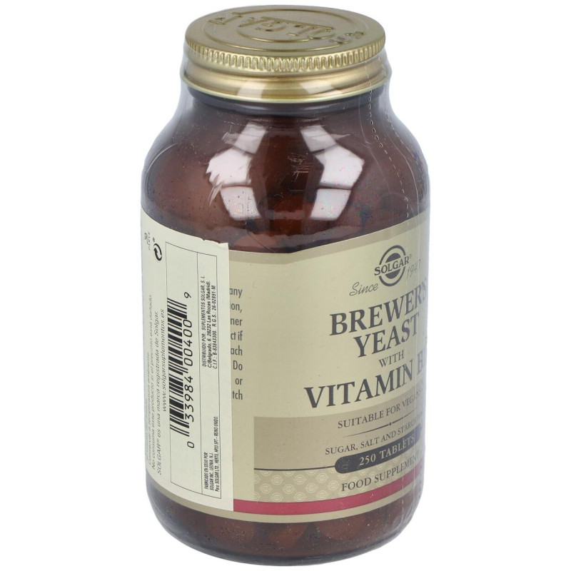 Levadura de Cerveza con Vitamina B12 250comp - Solgar