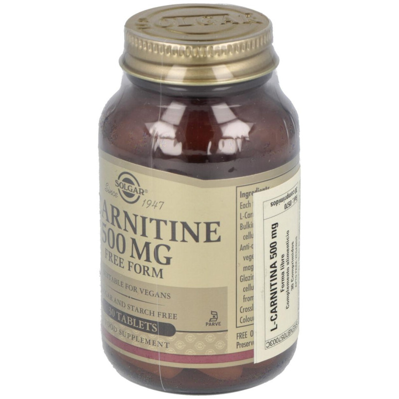 L - Carnitina 500mg. 30comp - Solgar