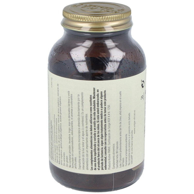 Espirulina Vegetariana 80cáps 750mg - Solgar