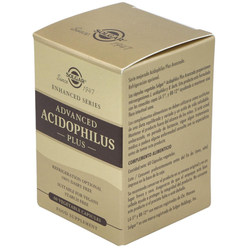 Advanced Ácidophilus Plus 60vcaps - Solgar