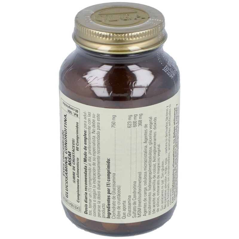 Glucosamine Chondrotine Msm Complexe 60 Comprims - Solgar