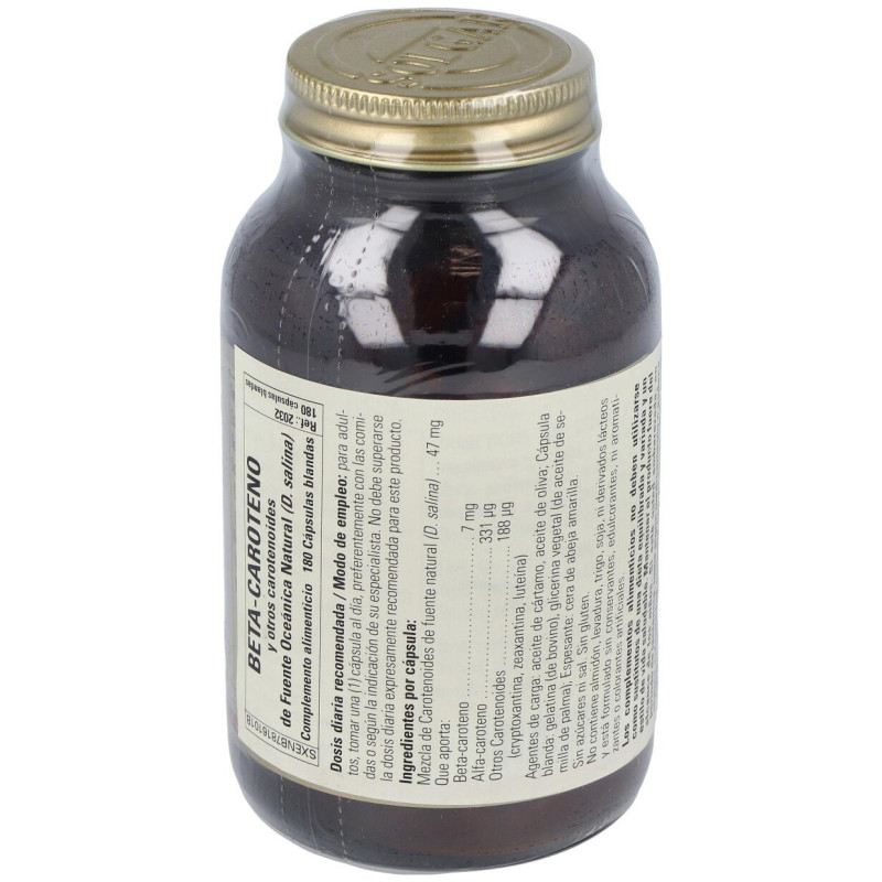 Solgar Beta-Caroteno 100% 7Mg 180 Cápsulas