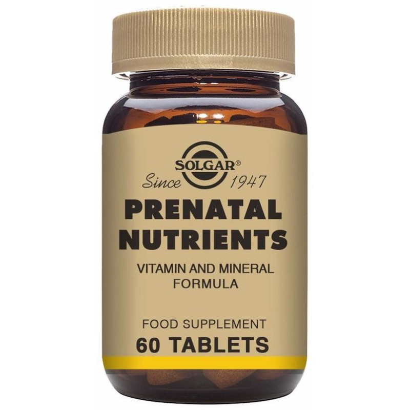 Nutrientes Prenatales 60 Comprimidos - Solgar