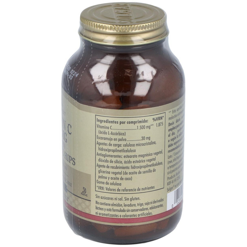 Vitamina C 1500mg con Escaramujo 90comp - Solgar