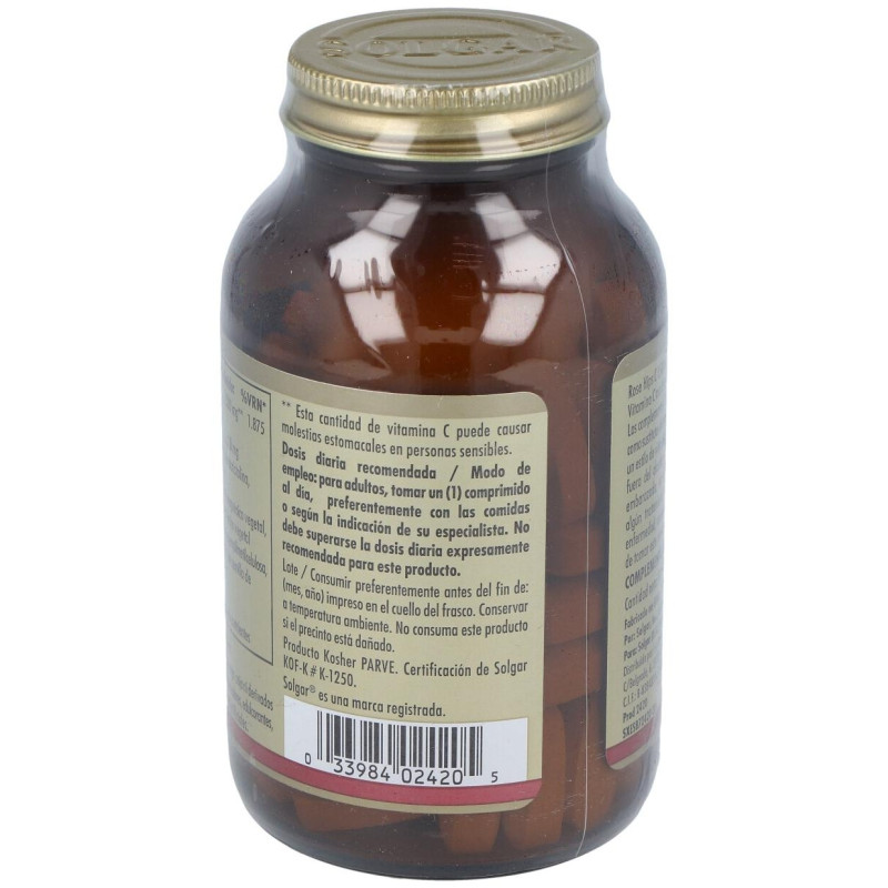 Vitamina C 1500mg con Escaramujo 90comp - Solgar