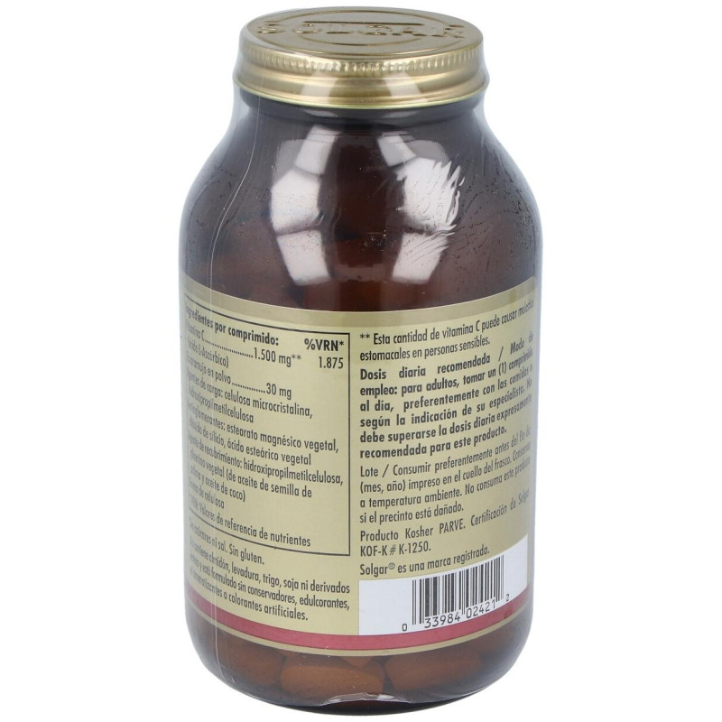 Rose Hips Vit C 1500mg 180 Comprimidos - Solgar