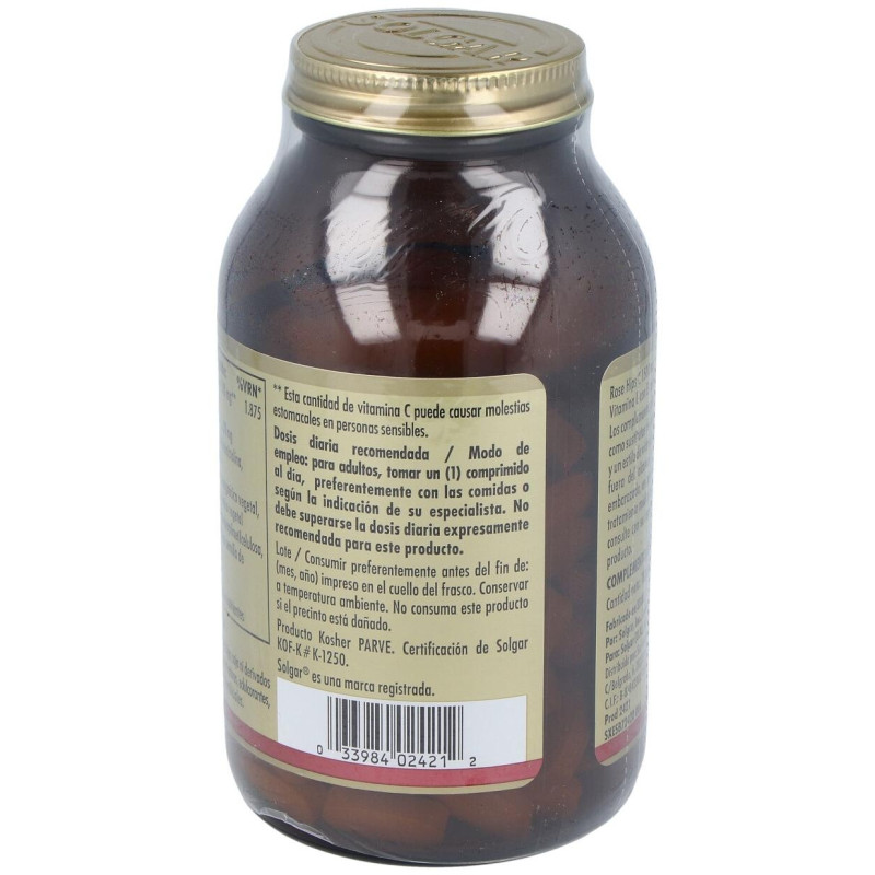 Rose Hips Vit C 1500mg 180 Comprimidos - Solgar