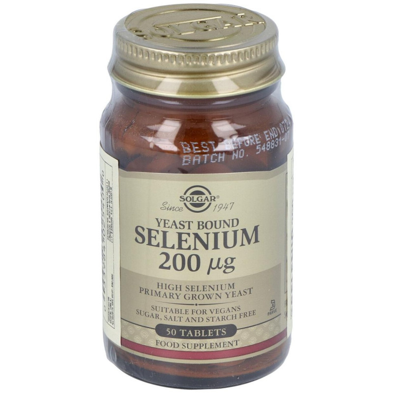 Selenio 200mcg en Levadura 50comp - Solgar