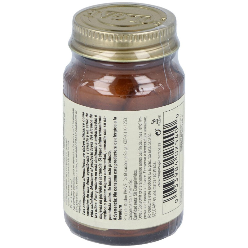 Selenio 200mcg en Levadura 50comp - Solgar