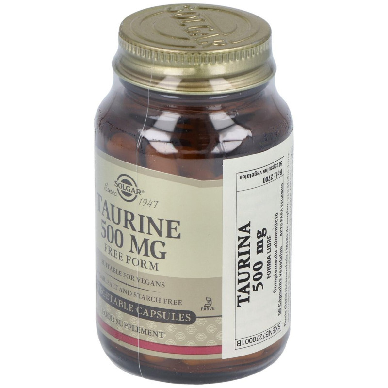 Taurina 500mg 50vcaps - Solgar