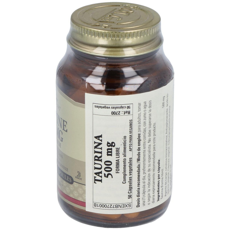 Taurina 500mg 50vcaps - Solgar