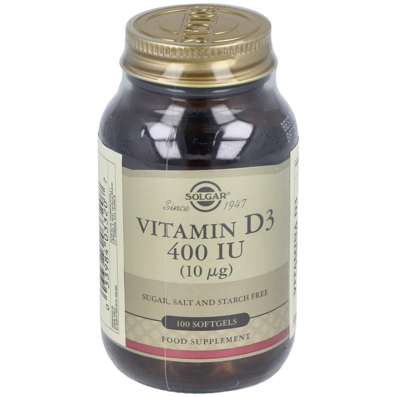 Vitamina D3 400ui (10mcg) 100perlas - Solgar