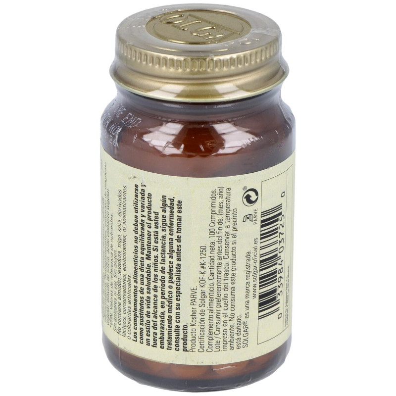 Piccolinato Zinc 22mg 100 Comprimidos - Solgar