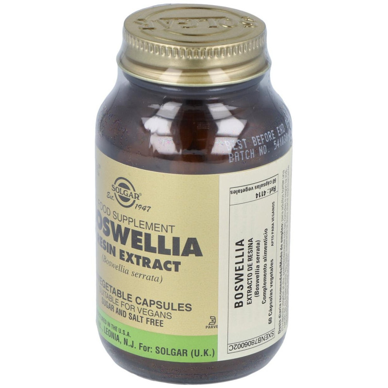 Boswellia - Resina - (boswellia Serrata) 60veg - Solgar