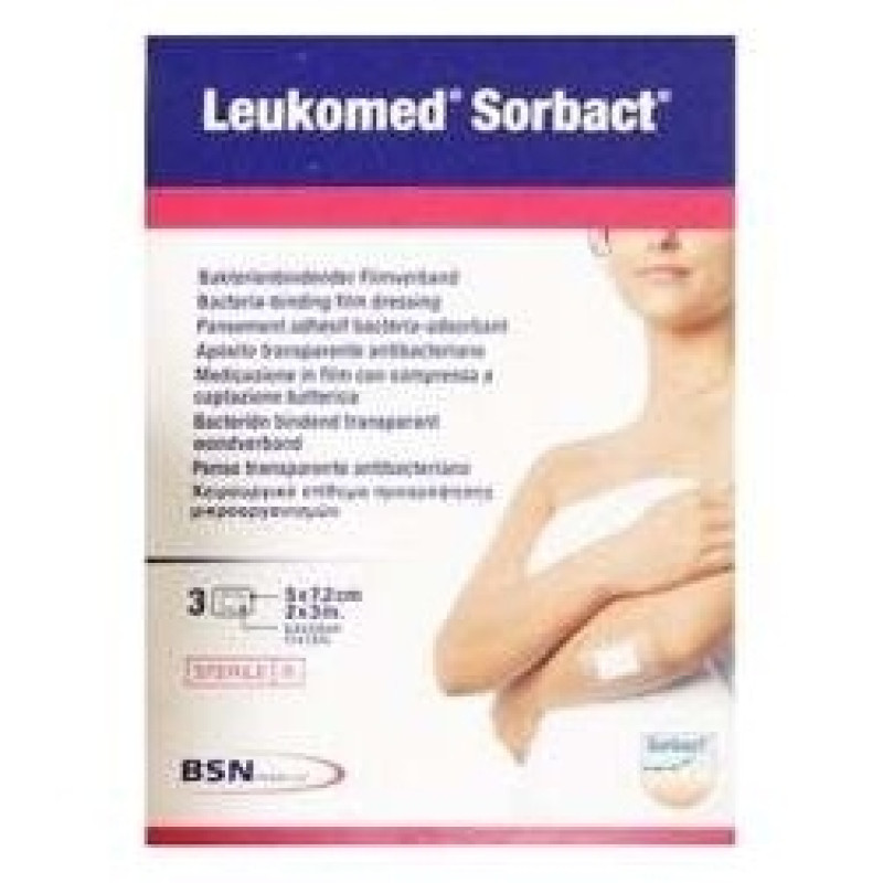Leukomed Sorbact 5 cm X 7,2 Cm, 3 Uds - Sin Marca