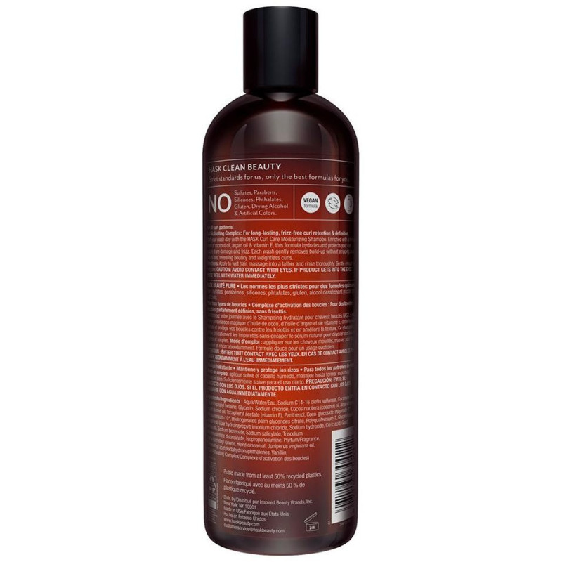 Curl Care Moisturizing Shampoo 355 ml - Hask