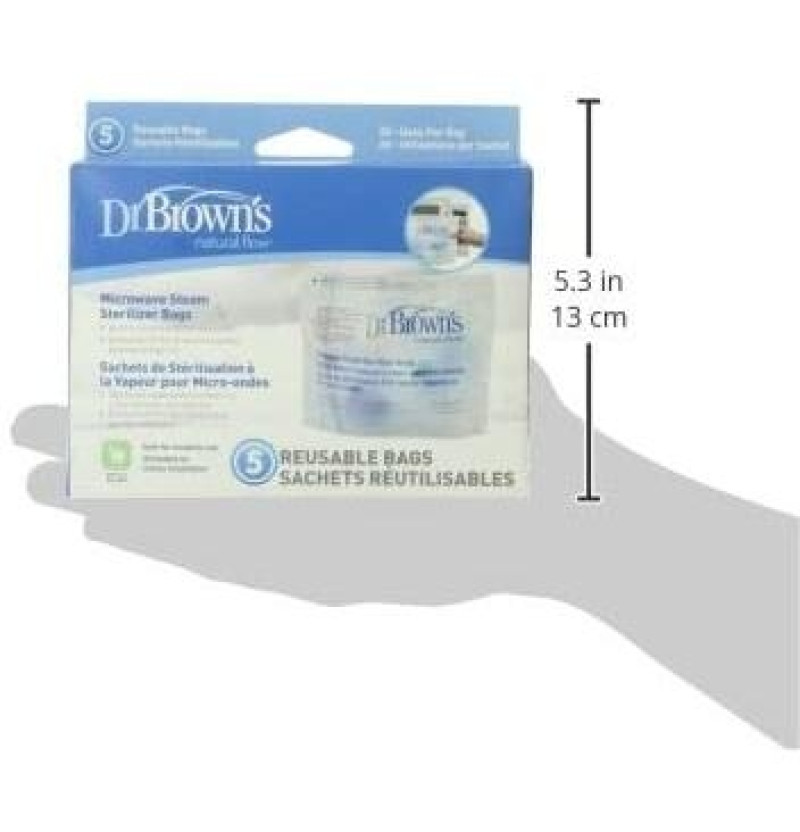 Bolsa Esterilizacion A Vapor Microondas - Dr Brown´S Natural Flow (5 U)