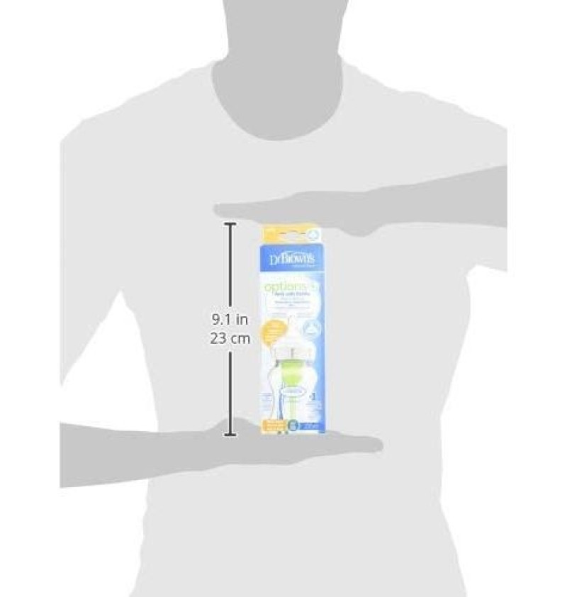 Biberon Boca Ancha Pp Options+ - Dr Brown`S Natural Flow (Tetina Nivel 2 270 Ml)