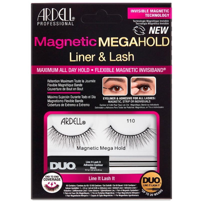 Magnetic Megahold Liner y Lash Pestañas 110 2 u - Ardell