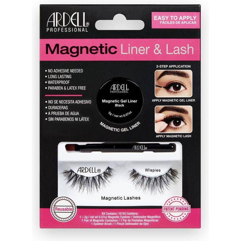 Magnetic Liner y Lash Wispies Pestañas + Gel Liner - Ardell