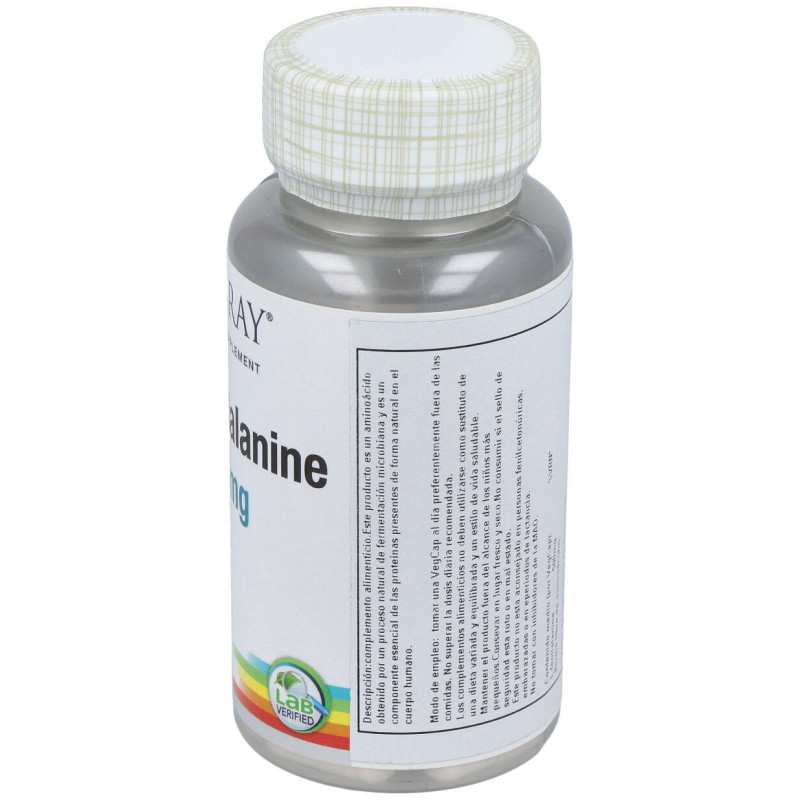 L - Phenylalanine 500mg 60cáps - Solaray