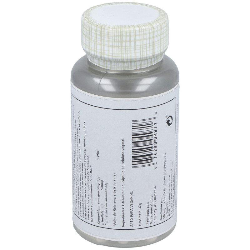 L - Phenylalanine 500mg 60cáps - Solaray