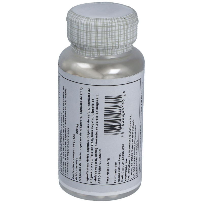 Capryl Tm (ácido Caprilico) 100cap.veg - Solaray