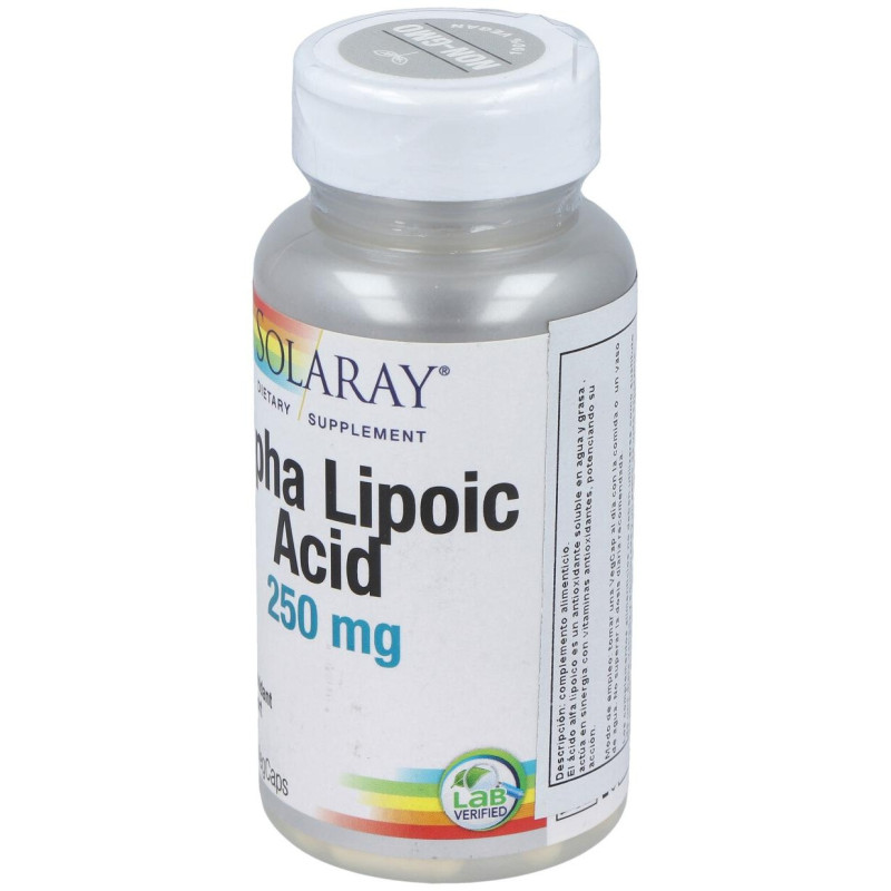 Alpha Lipoic Acid 250mg 60cáps - Solaray