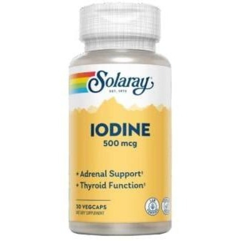 Iodine 500mcg 30caps - Solaray