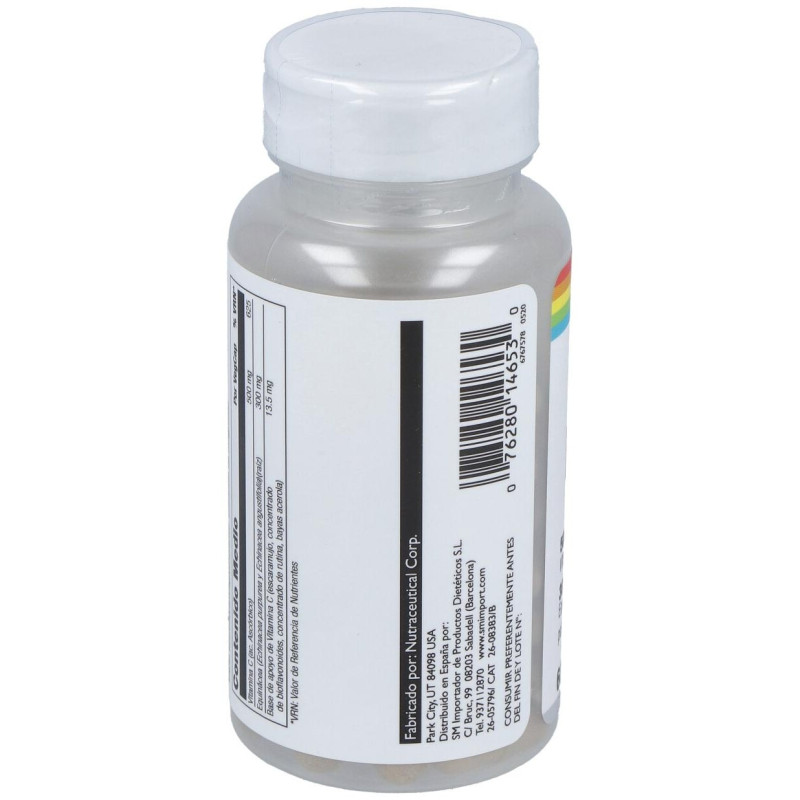 Vitamina C 500mg + Echinacea 300mg. 60cap - Solaray
