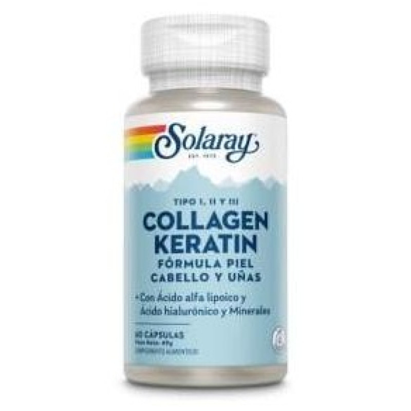 Collagen Keratin 60cáps - Solaray