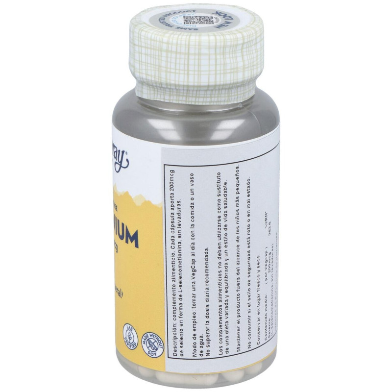 Selenium sin Levaduras 200mcg. 90cap. 2 - Solaray
