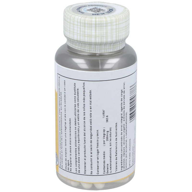 Selenium sin Levaduras 200mcg. 90cap. 2 - Solaray
