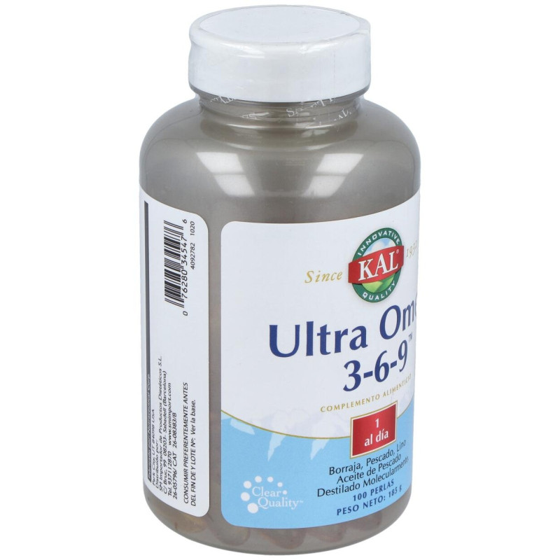 Kal Ultra Omega 3 - 6 - 9 100perlas - Solaray