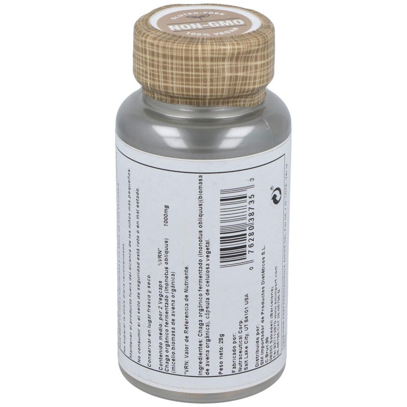 Solaray Chaga Fermented 500Mg 60Caps